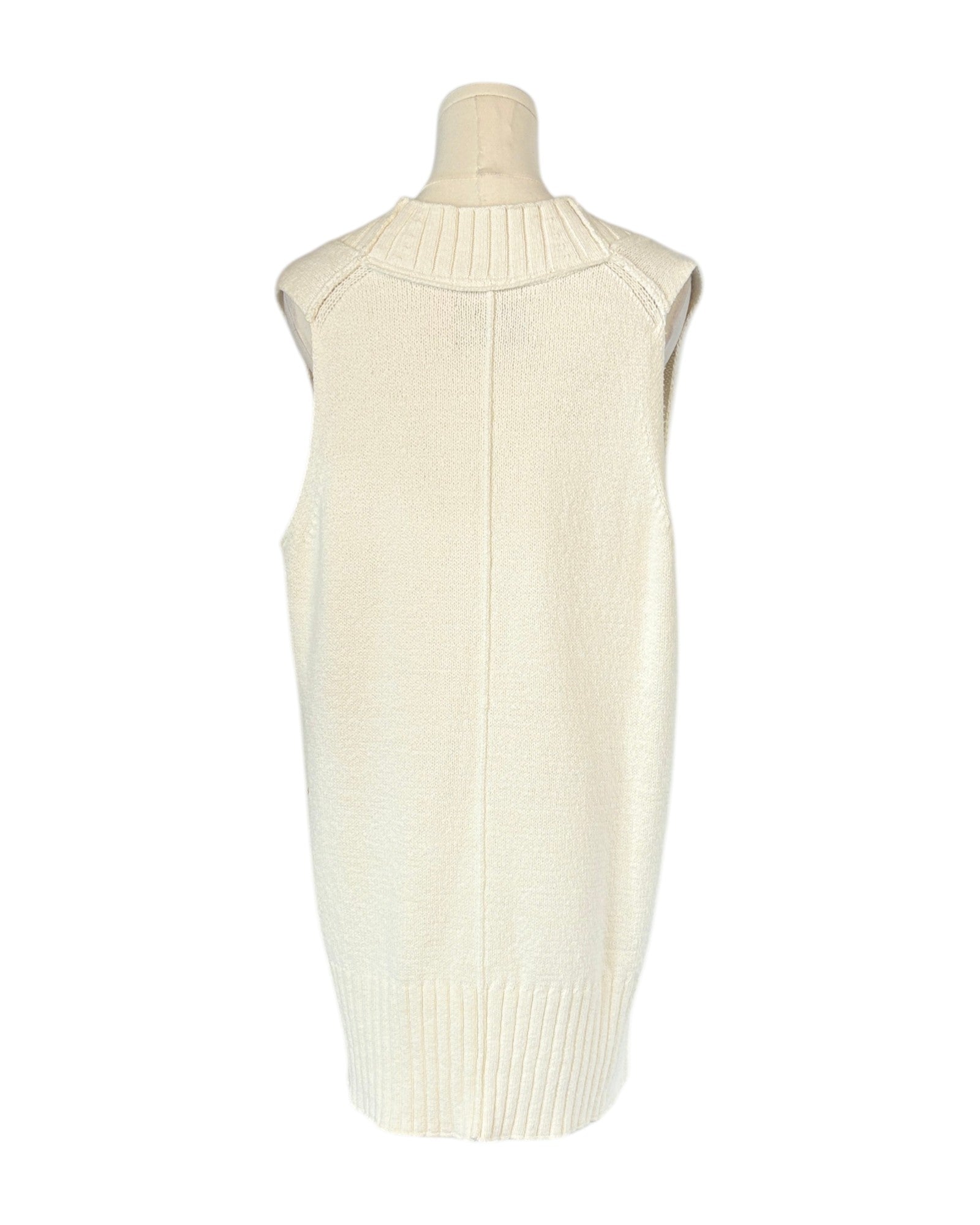 Brochu Walker cream colored knitted vest