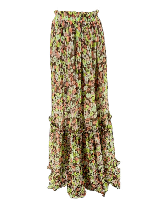 Sabina Musáyev Lush Skirt in Peach Print